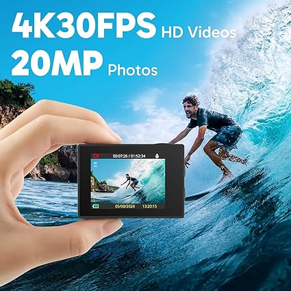 Eye Cam – Cámara Deportiva 4K con Wi‑Fi
